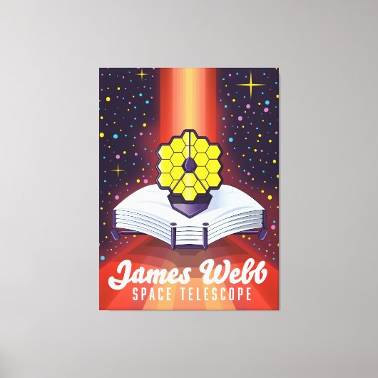 James Webb Space Telescope. Canvas Afdruk (Voorkant)