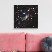 James Webb Space Telescope First Deep Field Canvas Afdruk (Insitu (Woonkamer))