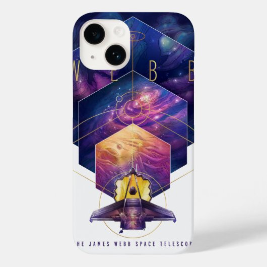 James Webb Space Telescope Illustratie Kunst Case-Mate iPhone Case (Achterkant)