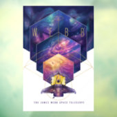 James Webb Space Telescope Illustratie Kunst Raamsticker (Vel 3)