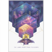 James Webb Space Telescope Illustratie Kunst Sticker (Voorkant)