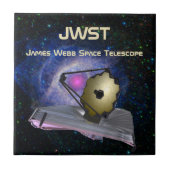 James Webb Space Telescope JWST Ceramic Tile Tegeltje (Voorkant)