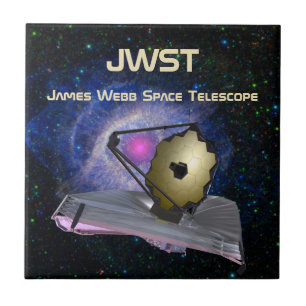 James Webb Space Telescope JWST Ceramic Tile Tegeltje