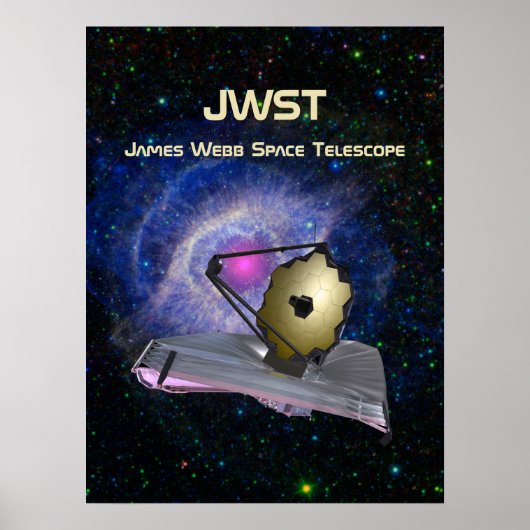 James Webb Space Telescope JWST Poster (Voorkant)