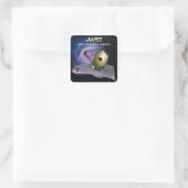 James Webb Space Telescope JWST Vierkante Sticker (Tas)