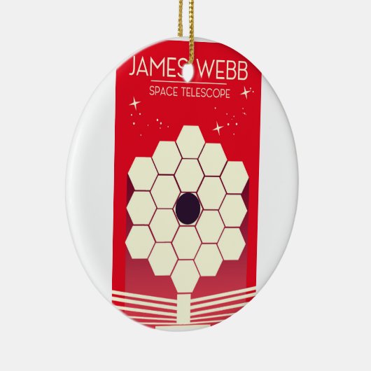 james webb space telescope , keramisch ornament (Rechts)