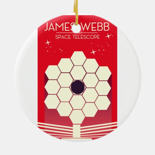 james webb space telescope , keramisch ornament (Achterkant)