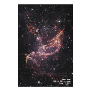 James Webb Space Telescope NGC 346 (NIRCam Afbeeld Foto Afdruk