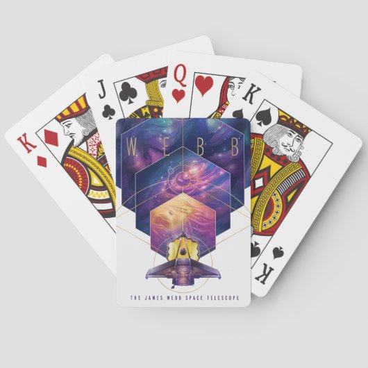 James Webb Space Telescope Poster. Pokerkaarten (Achterkant)
