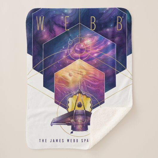 James Webb Space Telescope Poster. Sherpa Deken (Voorkant)