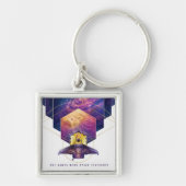 James Webb Space Telescope Poster. Sleutelhanger (Voorkant)