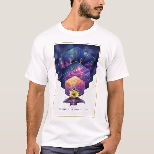 James Webb Space Telescope Poster. T-shirt (Voorkant)