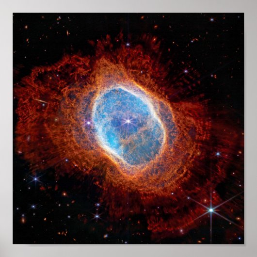 James Webb Space Telescope Southern Ring Nebula Poster (Voorkant)