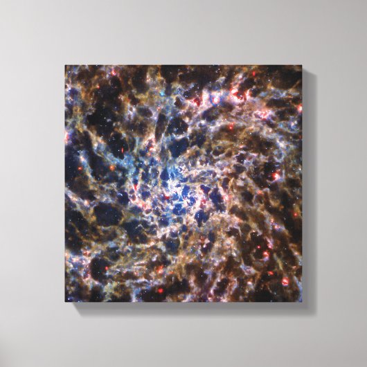 James Webb Space Telescope Spiral Galaxy IC 5332 Canvas Afdruk (Voorkant)