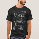 James Webb Space Telescope (White Stencil-No Backg T-shirt (Voorkant)