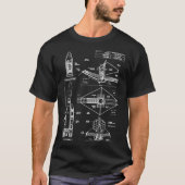 James Webb Space Telescope (White Stencil-No Backg T-shirt (Voorkant)