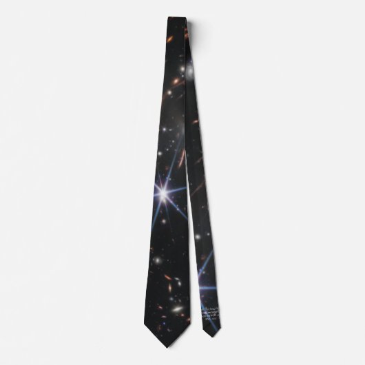 James Webb Telescope Deep Field Stars en Galaxies Stropdas (Voorkant)