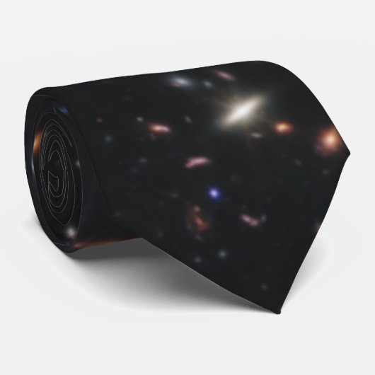 James Webb Telescope Deep Field Stars en Galaxies Stropdas (Opgerold)