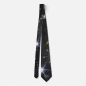 James Webb Telescope Deep Field Stars en Galaxies Stropdas (Achterkant)