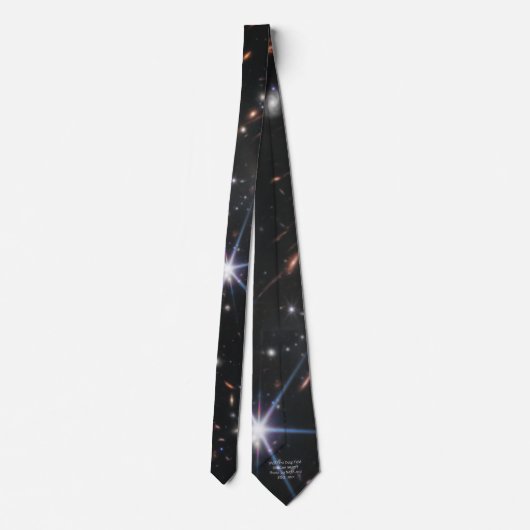 James Webb Telescope Deep Field Stars en Galaxies Stropdas (Achterkant)