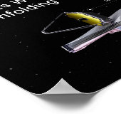 James Webb Telescope ontvouwend opeenvolging Poster (Hoek)