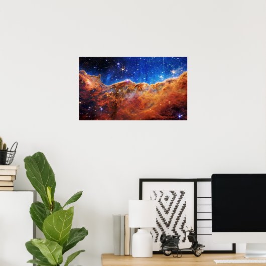 James Webb Télescope spatial Carina Nebula Poster (Bureau à domicile)