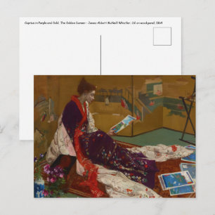 James Whistler - Caprice in Paarse en gouden Briefkaart