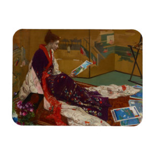 James Whistler - Caprice in Paarse en gouden Magneet