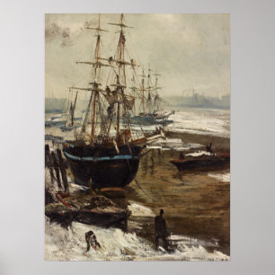 James Whistler - De Theems in ijs Poster