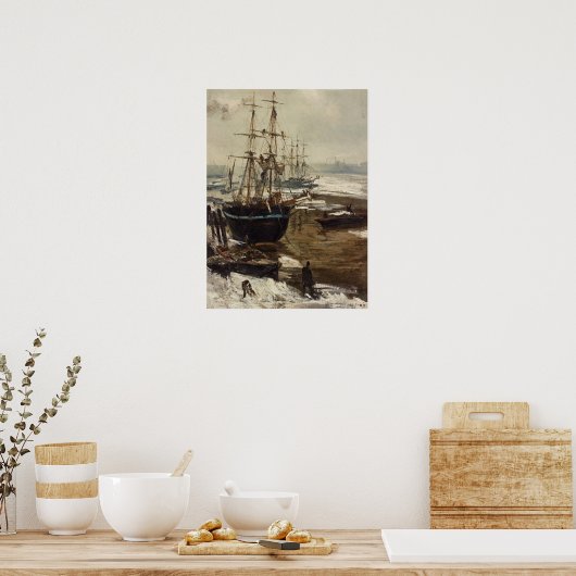 James Whistler - De Theems in IJs Poster (Keuken)