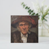 James Whistler - Man Roken een pijp Kaart (Staand voorkant)