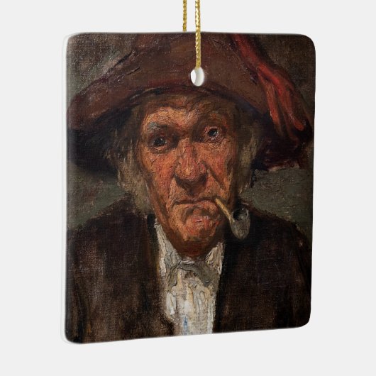 James Whistler - Man Roken een pijp Keramisch Ornament (Rechts)