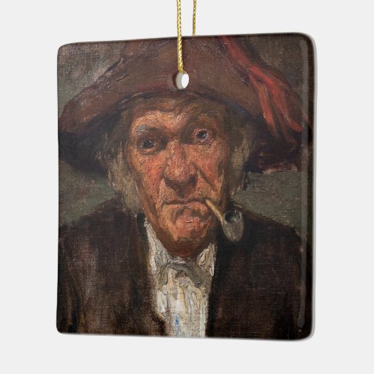 James Whistler - Man Roken een pijp Keramisch Ornament (Links)