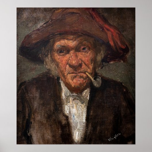 James Whistler - Man Roken een pijp Poster (Voorkant)