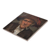 James Whistler - Man Roken een pijp Tegeltje (Zijkant)