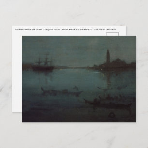 James Whistler - Nocturne: De lagune, Venetië Briefkaart