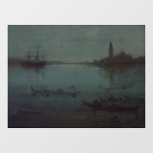 James Whistler - Nocturne: De lagune, Venetië Raamsticker