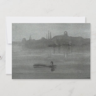 James Whistler - Nocturne: De Theems in Battersea Bedankkaart