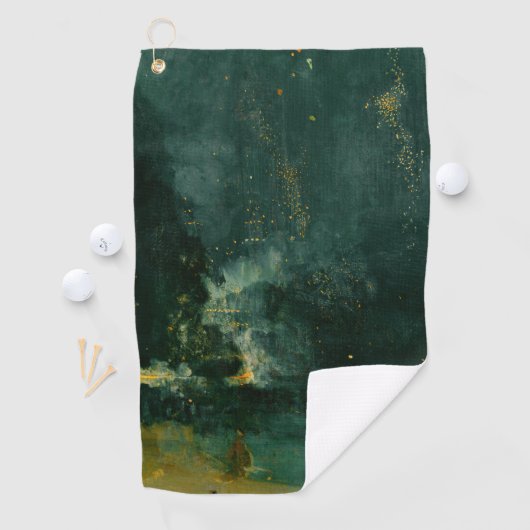 James Whistler - Nocturne in Black en Gold Golfhanddoek (Insitu)