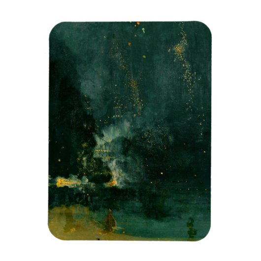 James Whistler - Nocturne in Black en Gold Magneet (Verticaal)