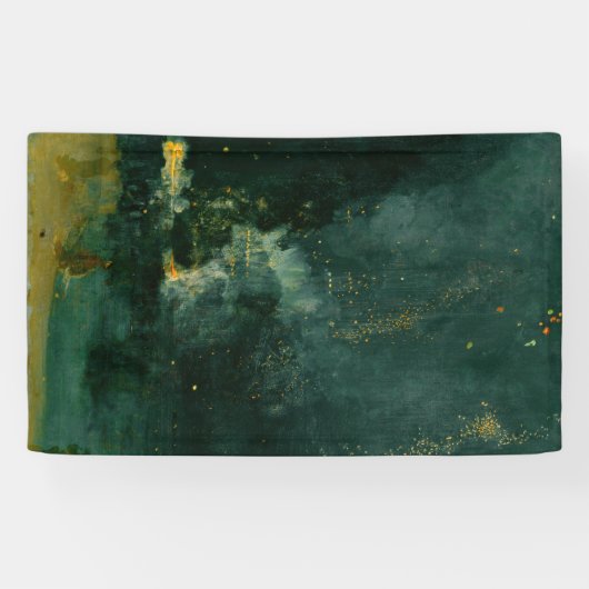 James Whistler - Nocturne in Black en Gold Spandoek (Horizontaal)