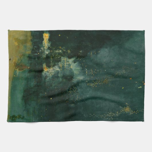 James Whistler - Nocturne in Black en Gold Theedoek (Horizontaal)