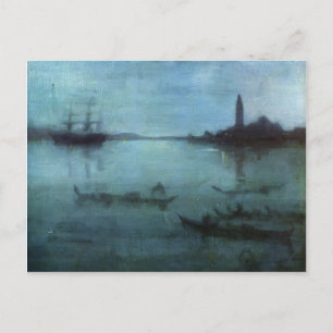 James Whistler-Nocturne in Blue en Silver, Venetië Briefkaart