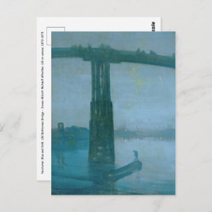 James Whistler - Nocturne, Old Battersea Bridge Briefkaart