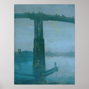 James Whistler - Nocturne, Old Battersea Bridge Poster