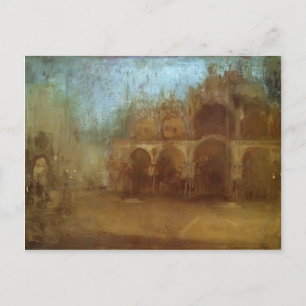 James Whistler- Nocturne: St Mark's, Venetië Briefkaart