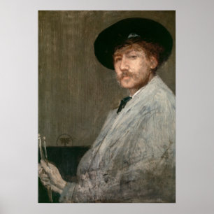 James Whistler - Portret van de schilder Poster