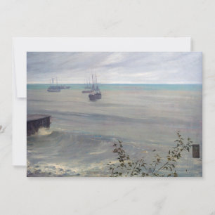 James Whistler - Symfonie in grijs en groen Bedankkaart