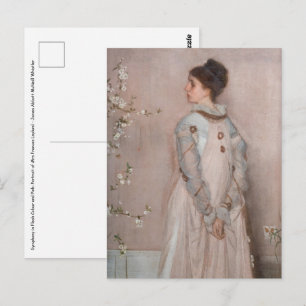 James Whistler - Symfonie in Vleeskleur en Roze Briefkaart