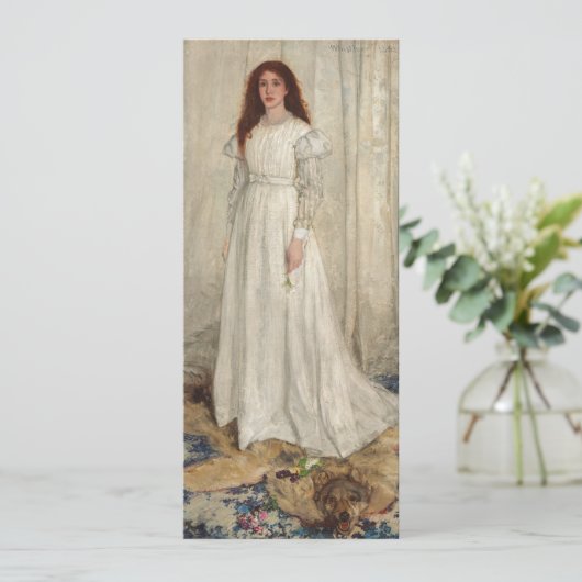 James Whistler - Symfonie in White No. 1 Kaart (Staand voorkant)